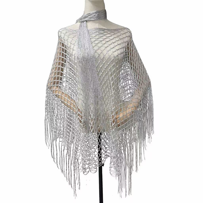 Summer Metallic Crochet Cover-Up