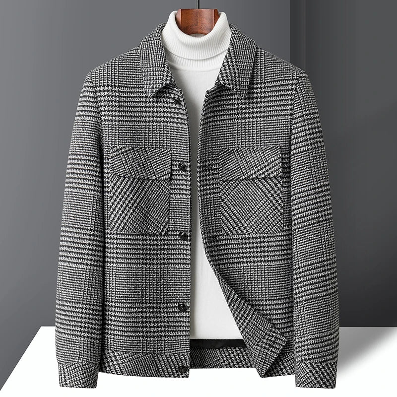 AEGO Wool Check Jacket