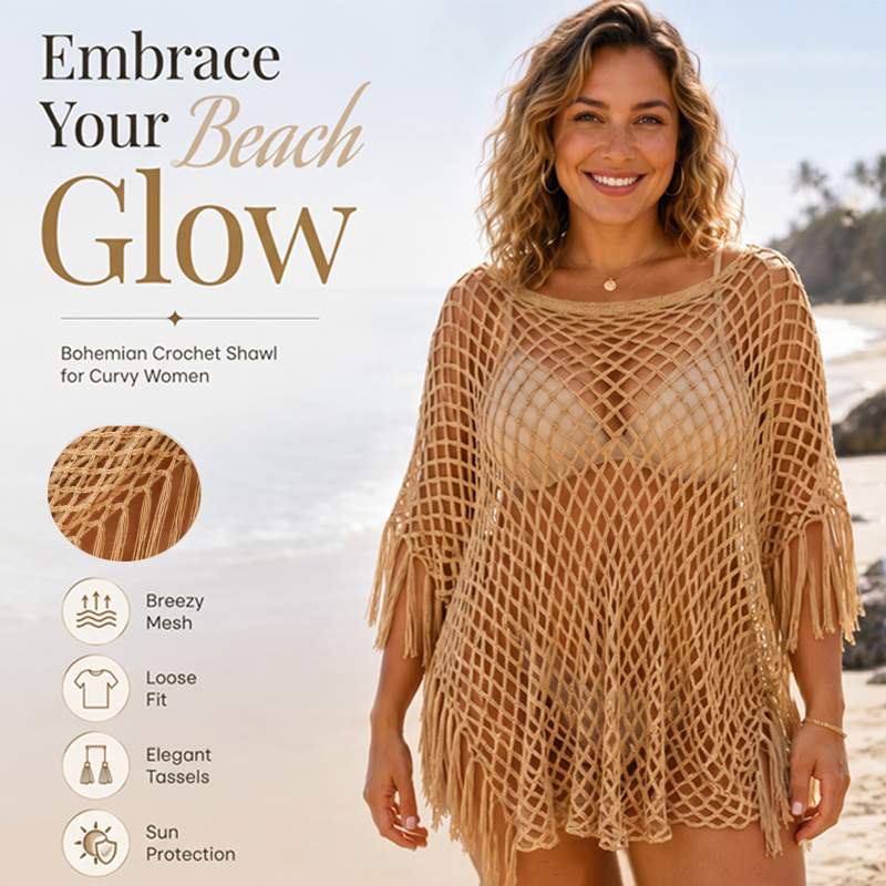 Summer Metallic Crochet Cover-Up