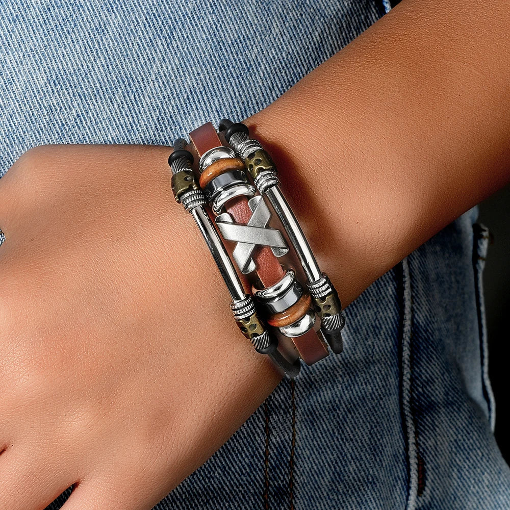 Nomad Leather Cuff Bracelet