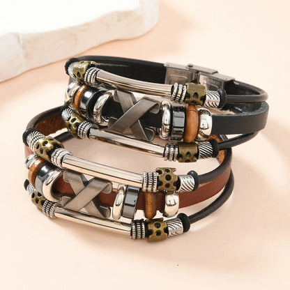 Nomad Leather Cuff Bracelet