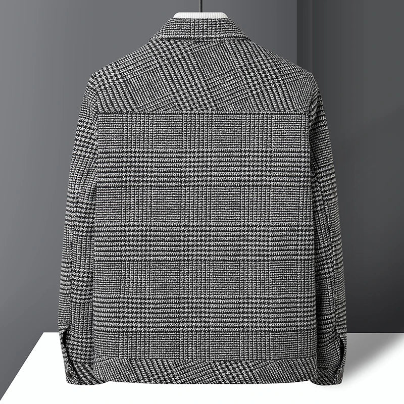 AEGO Wool Check Jacket