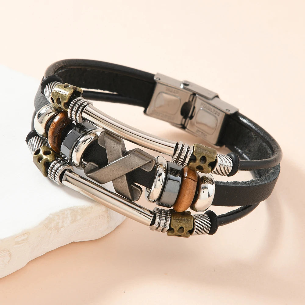 Nomad Leather Cuff Bracelet
