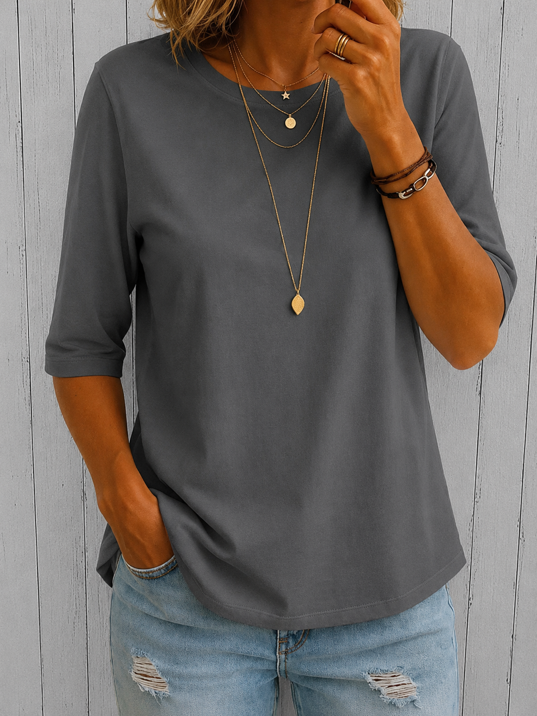 Women's Casual Oversized T-Shirt – Relaxed Everyday Fit