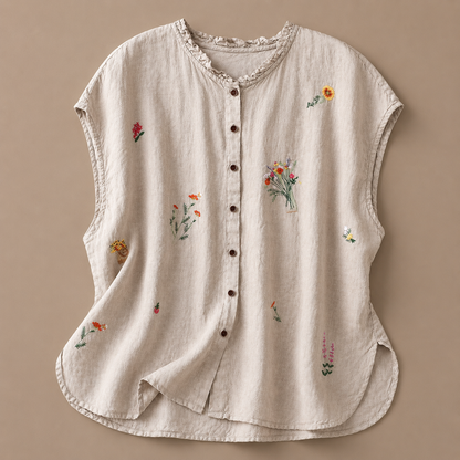 Jasmine Cotton Linen Blouse