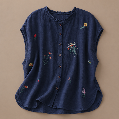 Jasmine Cotton Linen Blouse
