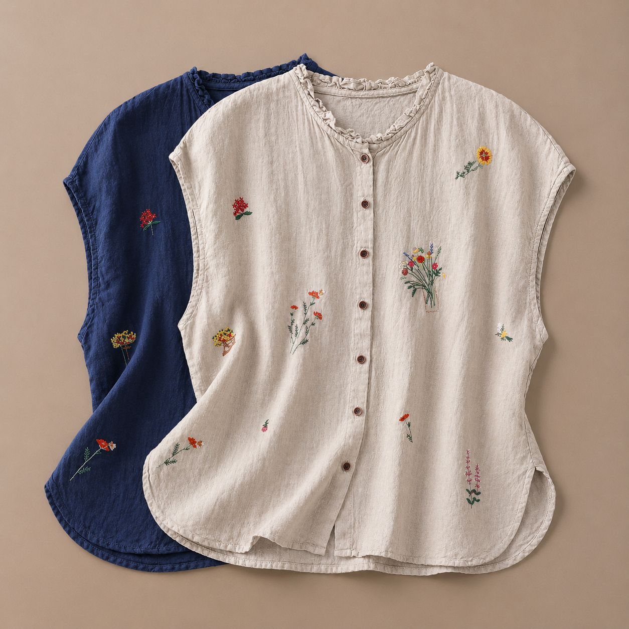 Jasmine Cotton Linen Blouse