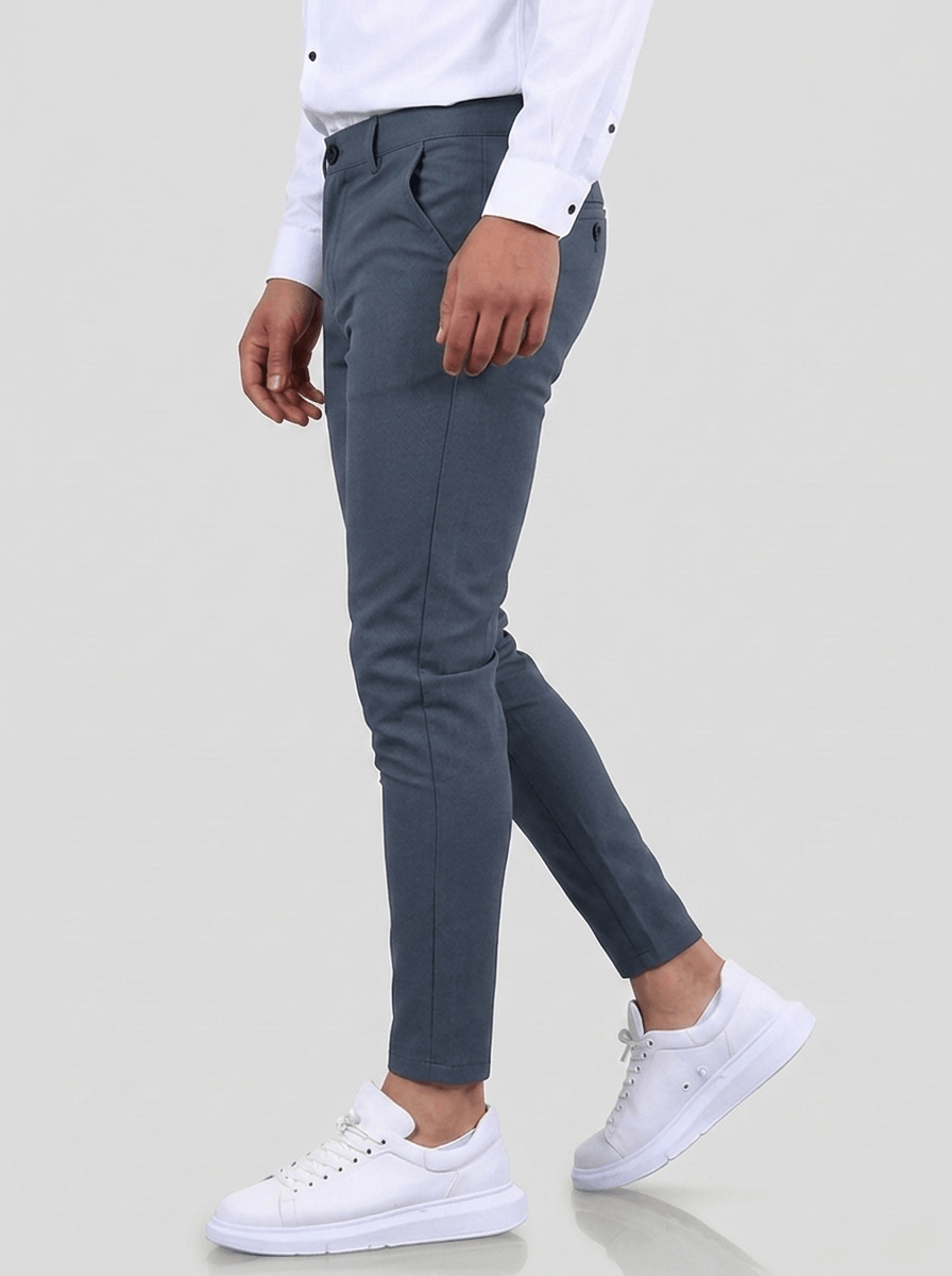 Noa Stretch Pants - Stone Blue