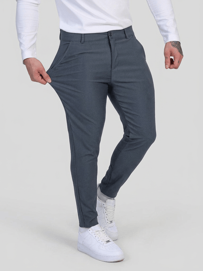 Noa Stretch Pants - Stone Blue