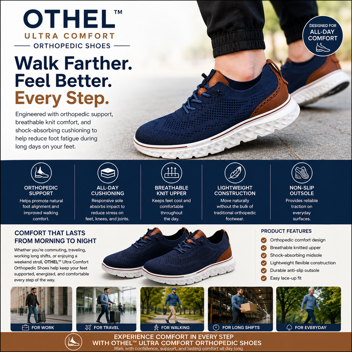 OTHEL Ultra Comfort Orthopedic Shoes