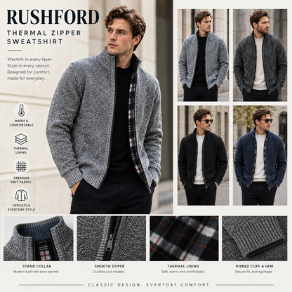 RUSHFORD Thermal Zipper Sweatshirt