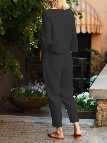 Cotton-Linen Monochrome Capsule