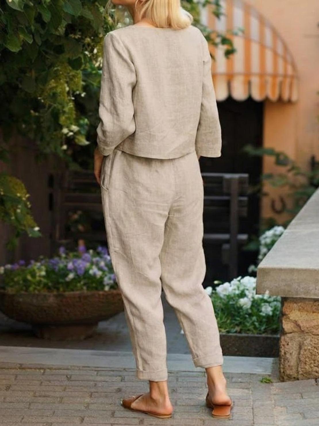 Cotton-Linen Monochrome Capsule