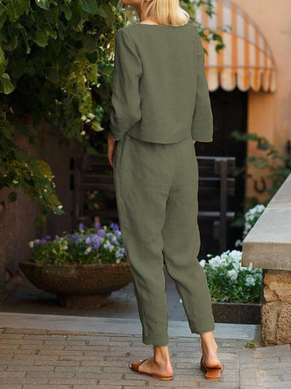 Cotton-Linen Monochrome Capsule