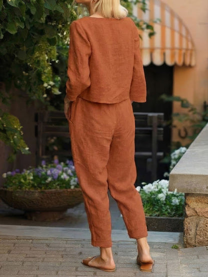 Cotton-Linen Monochrome Capsule