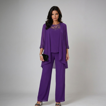 Iva | Elegant Beaded Three-Piece Set