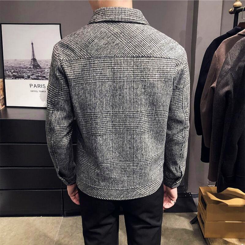 AEGO Wool Check Jacket