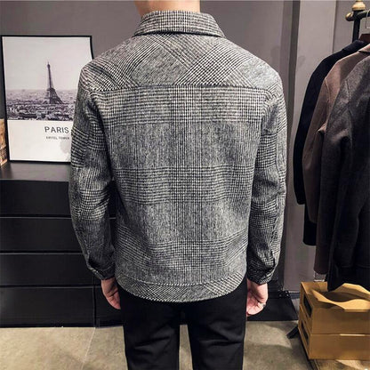AEGO Wool Check Jacket