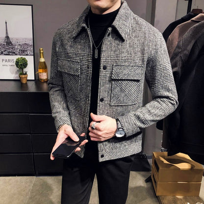 AEGO Wool Check Jacket