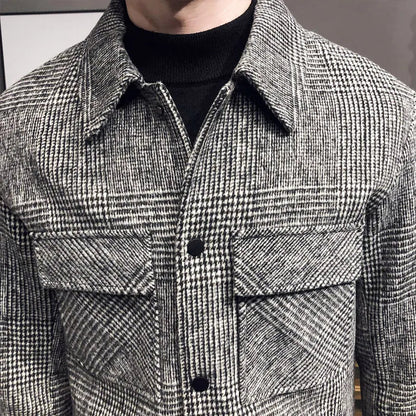 AEGO Wool Check Jacket