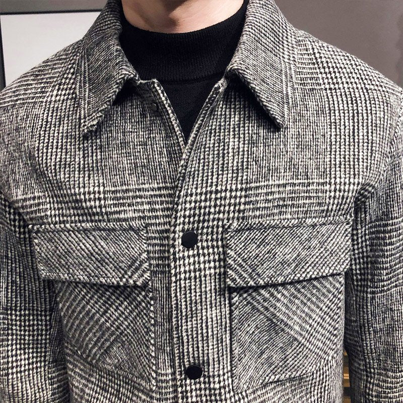 AEGO Wool Check Jacket