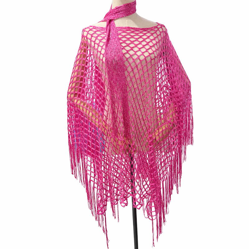 Summer Metallic Crochet Cover-Up
