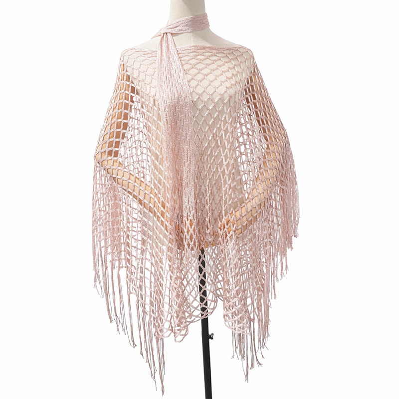 Summer Metallic Crochet Cover-Up