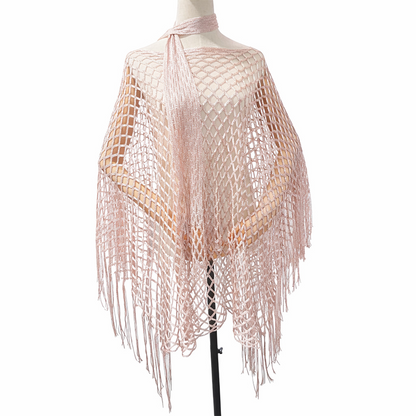Summer Metallic Crochet Cover-Up