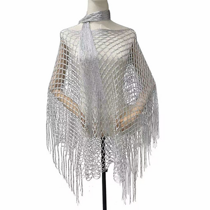 Summer Metallic Crochet Cover-Up
