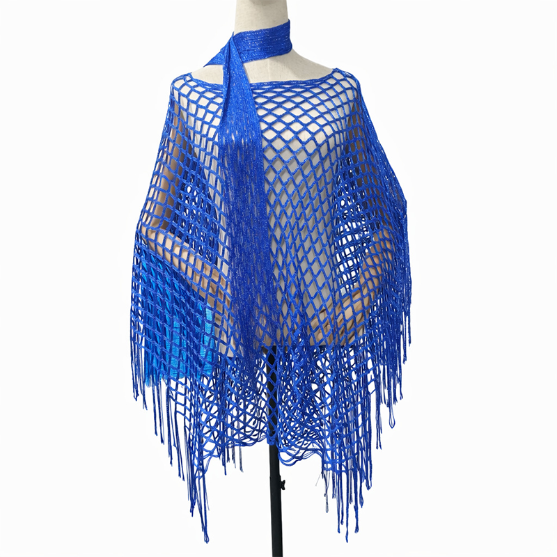Summer Metallic Crochet Cover-Up